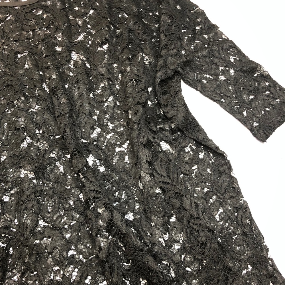 Alberto Makali Sheer Black Floral Lace Blouse - Picture 7 of 7